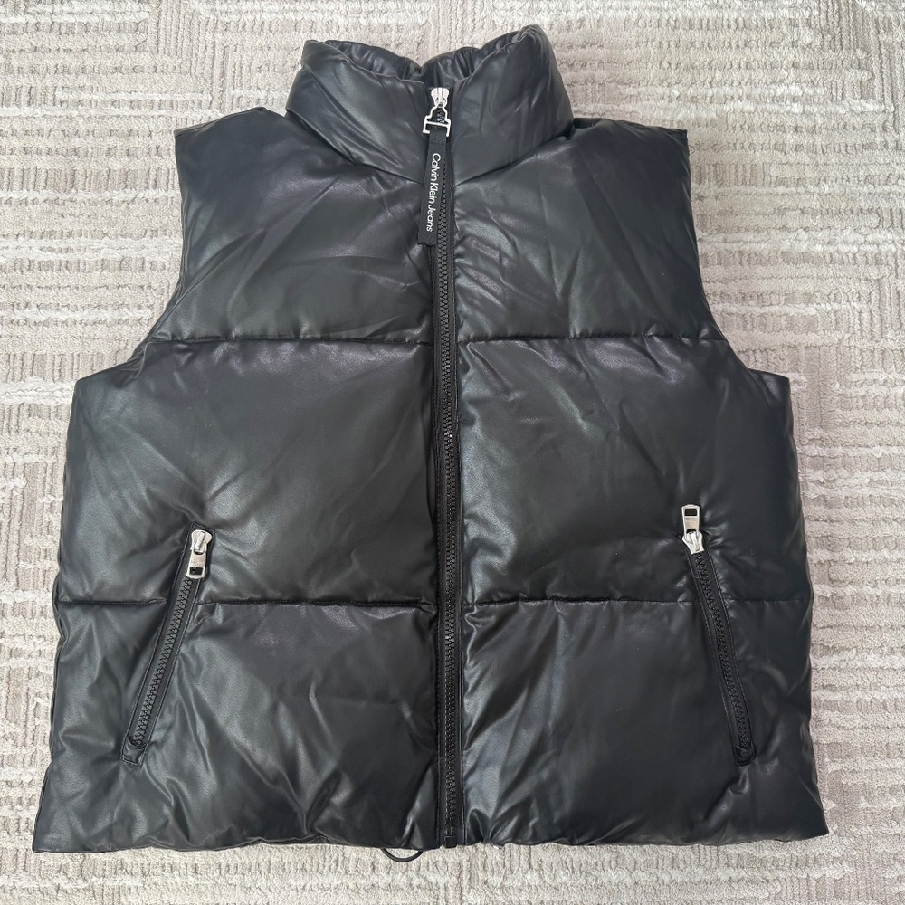 Calvin Klein Puffer Vest for Men Size Size L Black